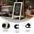 Flash Furniture HGWA-GDI-CRE8-554315-GG Canterbury 40" x 20" Green Wooden A-Frame Magnetic Indoor/Outdoor Freestanding Double Sided Chalkboard Sign addl-3