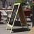 Flash Furniture HGWA-GDI-CRE8-554315-GG Canterbury 40" x 20" Green Wooden A-Frame Magnetic Indoor/Outdoor Freestanding Double Sided Chalkboard Sign addl-6