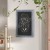Flash Furniture HGWA-GDIS-CRE8-262315-GG Canterbury 20" x 30" Rustic Blue Wall Mount Magnetic Chalkboard Sign with Eraser addl-1