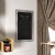 Flash Furniture HGWA-GDIS-CRE8-362315-GG Canterbury 20" x 30" Whitewashed Wall Mount Magnetic Chalkboard Sign with Eraser addl-5