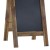 Flash Furniture HGWA-GDIS-CRE8-442315-GG Canterbury 40" x 20" Rustic Brown Wooden A-Frame Magnetic Indoor/Outdoor Freestanding Double Sided Chalkboard Sign addl-8
