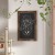 Flash Furniture HGWA-GDIS-CRE8-462315-GG Canterbury 20" x 30" Torched Wood Wall Mount Magnetic Chalkboard Sign with Eraser addl-1