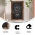 Flash Furniture HGWA-GDIS-CRE8-462315-GG Canterbury 20" x 30" Torched Wood Wall Mount Magnetic Chalkboard Sign with Eraser addl-3