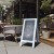 Flash Furniture HGWA-GDIS-CRE8-542315-GG 40" x 20" Robin Blue Wood A-Frame Indoor/Outdoor Freestanding Magnetic Chalkboard addl-1