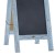 Flash Furniture HGWA-GDIS-CRE8-542315-GG Canterbury 40" x 20" Robin Blue Wooden A-Frame Magnetic Indoor/Outdoor Freestanding Double Sided Chalkboard Sign addl-8
