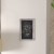 Flash Furniture HGWA-GDIS-CRE8-662315-GG Canterbury 11" x 17" Whitewashed Wall Mount Magnetic Chalkboard Sign with Eraser addl-6
