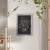 Flash Furniture HGWA-GDIS-CRE8-752315-GG Canterbury 18" x 24" Whitewashed Wall Mount Magnetic Chalkboard Sign with Eraser addl-1