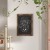 Flash Furniture HGWA-GDIS-CRE8-852315-GG Canterbury 18" x 24" Torched Wood Wall Mount Magnetic Chalkboard Sign with Eraser addl-1