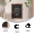 Flash Furniture HGWA-GDIS-CRE8-852315-GG Canterbury 18" x 24" Torched Wood Wall Mount Magnetic Chalkboard Sign with Eraser addl-3