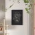 Flash Furniture HGWA-GDIS-CRE8-952315-GG Canterbury 18" x 24" Black Wall Mount Magnetic Chalkboard Sign with Eraser addl-1