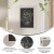 Flash Furniture HGWA-GDIS-CRE8-954315-GG Canterbury 18" x 24" White Wall Mount Magnetic Chalkboard Sign with Eraser addl-3