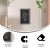 Flash Furniture HGWA-GDIS-CRE8-962315-GG Canterbury 11" x 17" Rustic Gray Wall Mount Magnetic Chalkboard Sign with Eraser addl-3