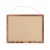 Flash Furniture HGWA-LINEN-18X24-BRN-GG Rustic Wall Mount Torched Brown Linen Board with Wood Push Pins, 18" x 24"  addl-10