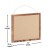 Flash Furniture HGWA-LINEN-18X24-BRN-GG Rustic Wall Mount Torched Brown Linen Board with Wood Push Pins, 18" x 24"  addl-4