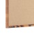 Flash Furniture HGWA-LINEN-18X24-BRN-GG Rustic Wall Mount Torched Brown Linen Board with Wood Push Pins, 18" x 24"  addl-8