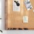 Flash Furniture HGWA-LINEN-20X30-BRN-GG Rustic Wall Mount Torched Brown Linen Board with Wood Push Pins, 20" x 30"  addl-6