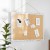 Flash Furniture HGWA-LINEN-20X30-WHTWSH-GG Rustic Wall Mount Whitewashed Linen Board with Wood Push Pins, 20" x 30"  addl-1
