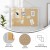 Flash Furniture HGWA-LINEN-20X30-WHTWSH-GG Rustic Wall Mount Whitewashed Linen Board with Wood Push Pins, 20" x 30"  addl-3