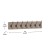 Flash Furniture HGWA-SCR-7-WEATH-GG Wall Mounted 34" Weathered Brown Solid Pine Wood Storage Rack with 7 Hooks addl-4