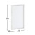 Flash Furniture HGWA-WHITE-20X30-WHTWSH-GG Wall Mount White Board with Dry Erase Marker, 4 Magnets, Eraser, Whitewashed 20" x 30"  addl-4