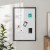 Flash Furniture HGWA-WHITE-24X36-BLK-GG Wall Mount White Board with Dry Erase Marker, 4 Magnets, Eraser, Black, 24" x 36"  addl-1