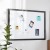 Flash Furniture HGWA-WHITE-24X36-BLK-GG Wall Mount White Board with Dry Erase Marker, 4 Magnets, Eraser, Black, 24" x 36"  addl-5