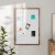 Flash Furniture HGWA-WHITE-24X36-BRN-GG Wall Mount White Board with Dry Erase Marker, 4 Magnets, Eraser, Torched Brown, 24" x 36"  addl-1