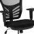 Flash Furniture HL-0001-1CBLACK-GG Mid-Back Black Mesh Ergonomic Drafting Chair with Black Frame addl-7