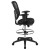 Flash Furniture HL-0001-1CBLACK-GG Mid-Back Black Mesh Ergonomic Drafting Chair with Black Frame addl-8
