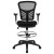 Flash Furniture HL-0001-1CBLACK-GG Mid-Back Black Mesh Ergonomic Drafting Chair with Black Frame addl-9