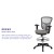 Flash Furniture HL-0001-1CBLACK-LTGY-GG Mid-Back Light Gray Mesh Ergonomic Drafting Chair with Black Frame addl-3