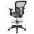 Flash Furniture HL-0001-1CBLACK-LTGY-GG Mid-Back Light Gray Mesh Ergonomic Drafting Chair with Black Frame addl-6