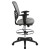 Flash Furniture HL-0001-1CBLACK-LTGY-GG Mid-Back Light Gray Mesh Ergonomic Drafting Chair with Black Frame addl-8