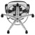 Flash Furniture HL-0001-1CWHITE-GG Mid-Back Black Mesh Ergonomic Drafting Chair with White Frame addl-11