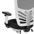 Flash Furniture HL-0001-1CWHITE-GG Mid-Back Black Mesh Ergonomic Drafting Chair with White Frame addl-12