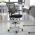Flash Furniture HL-0001-1CWHITE-GG Mid-Back Black Mesh Ergonomic Drafting Chair with White Frame addl-1