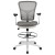 Flash Furniture HL-0001-1CWHITE-LTGY-GG Mid-Back Light Gray Mesh Ergonomic Drafting Chair with White Frame addl-9