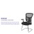 Flash Furniture HL-0001B-BK-GG Black Mesh Side Reception Chair with Chrome Sled Base addl-3
