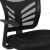 Flash Furniture HL-0001B-BK-GG Black Mesh Side Reception Chair with Chrome Sled Base addl-7