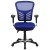 Flash Furniture HL-0001-BL-GG Mid-Back Blue Mesh Multifunction Executive Swivel Ergonomic Office Chair with Adjustable Arms addl-10