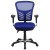 Flash Furniture HL-0001-BL-GG Mid-Back Blue Mesh Multifunction Executive Swivel Ergonomic Office Chair with Adjustable Arms addl-10
