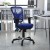 Flash Furniture HL-0001-BL-GG Mid-Back Blue Mesh Multifunction Executive Swivel Ergonomic Office Chair with Adjustable Arms addl-1