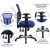 Flash Furniture HL-0001-BL-GG Mid-Back Blue Mesh Multifunction Executive Swivel Ergonomic Office Chair with Adjustable Arms addl-5