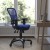 Flash Furniture HL-0001-BL-RLB-GG Mid-Back Blue Mesh Multifunction Executive Swivel Ergonomic Office Chair with Transparent Roller Wheels addl-1