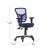 Flash Furniture HL-0001-BL-RLB-GG Mid-Back Blue Mesh Multifunction Executive Swivel Ergonomic Office Chair with Transparent Roller Wheels addl-4