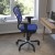 Flash Furniture HL-0001-BL-RLB-GG Mid-Back Blue Mesh Multifunction Executive Swivel Ergonomic Office Chair with Transparent Roller Wheels addl-5