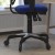 Flash Furniture HL-0001-BL-RLB-GG Mid-Back Blue Mesh Multifunction Executive Swivel Ergonomic Office Chair with Transparent Roller Wheels addl-6