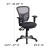 Flash Furniture HL-0001-DK-GY-GG Mid-Back Dark Gray Mesh Multifunction Executive Swivel Ergonomic Office Chair addl-6