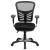 Flash Furniture HL-0001-GG Mid-Back Black Mesh Multifunction Executive Swivel Ergonomic Office Chair addl-10