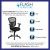 Flash Furniture HL-0001-GG Mid-Back Black Mesh Multifunction Executive Swivel Ergonomic Office Chair addl-3